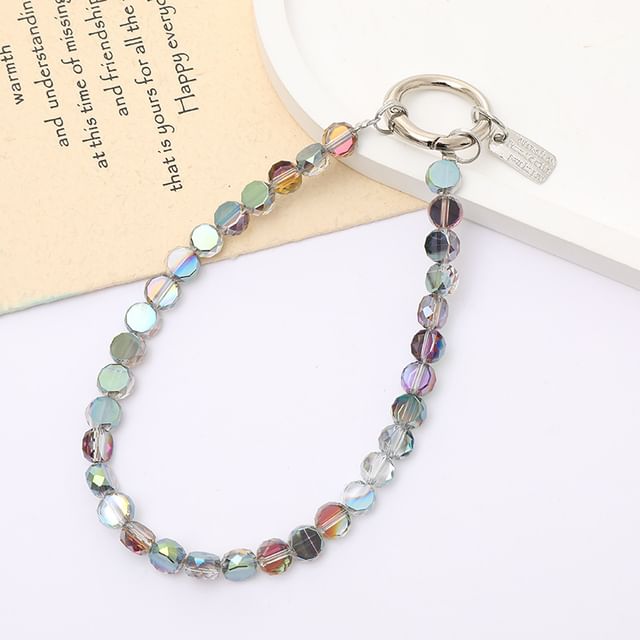 Strap Phone Crystal Faux Bead