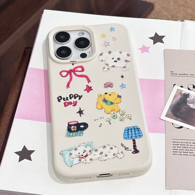Dog Print Cartoon Phone Case