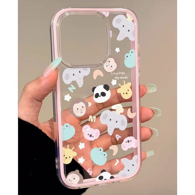 Case Transparent Animal Phone