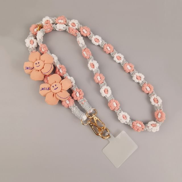 Lanyard Flower with Pad Phone