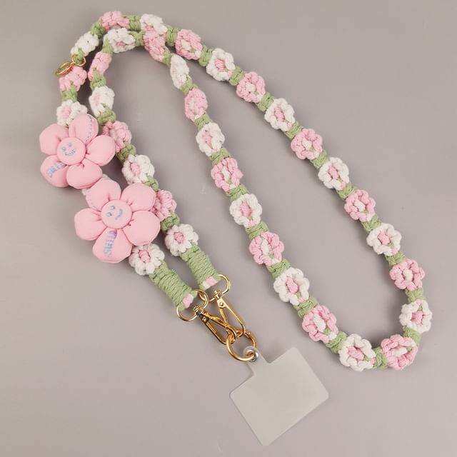 Lanyard Flower with Pad Phone