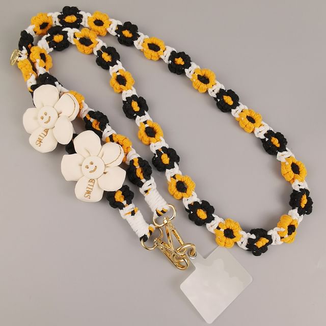 Lanyard Flower with Pad Phone