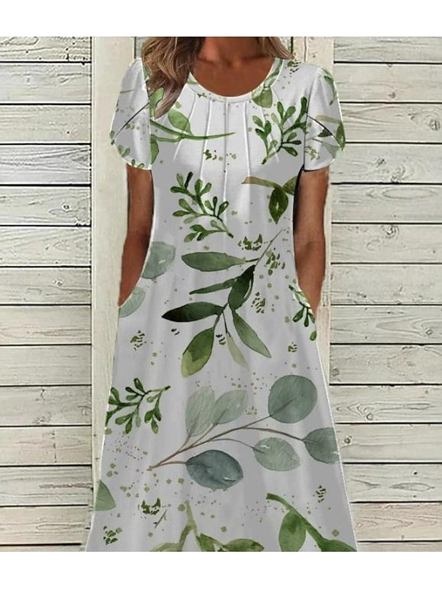 Women's Midi Dress Casual Dress A Line Dress Elegant