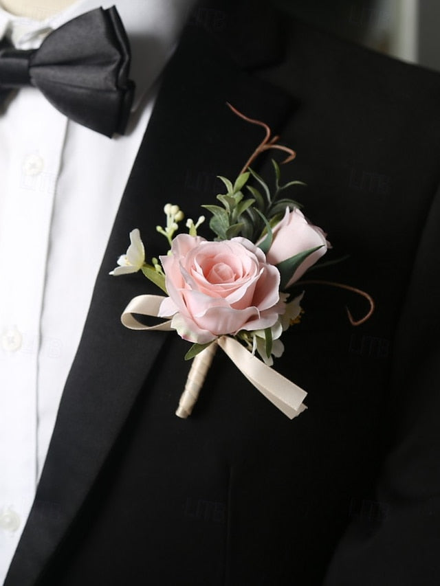 Wedding Corsage and Boutonniere Artificial Elegant – Wrist
