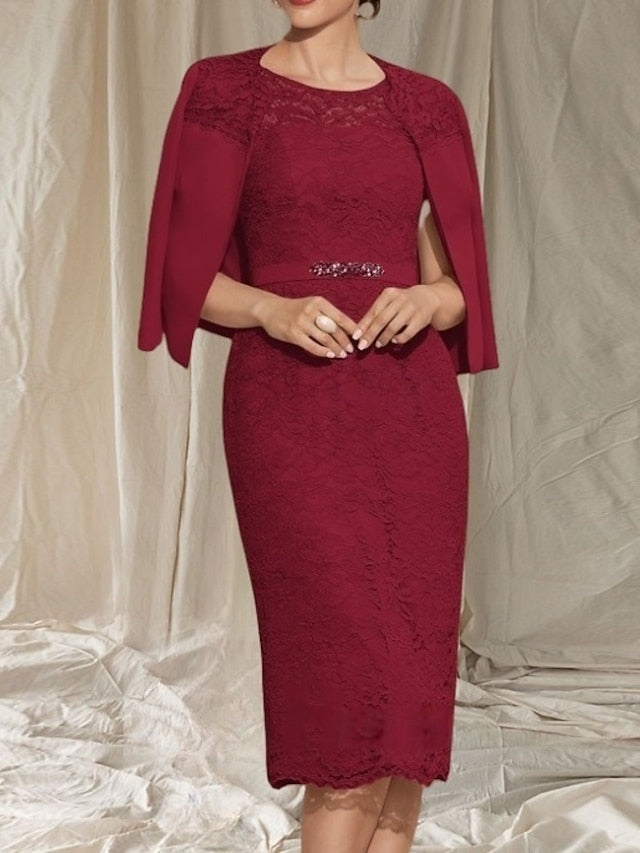 the Two Dress / Bride of Mother Wedding Sheath Piece Column