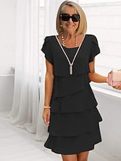 Women's Mini Dress Cocktail Dress Wedding Guest Dress