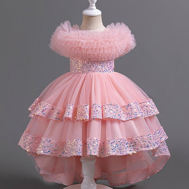 Flower Kids Girls' Dress Sequin Party Sleeveless Girl