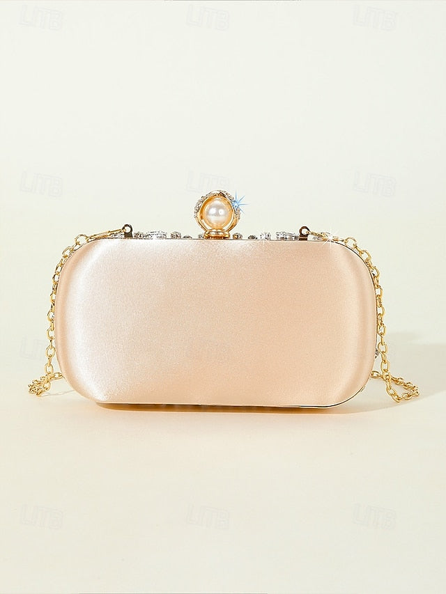 Crystal-Embellished Women's Clutch Bag