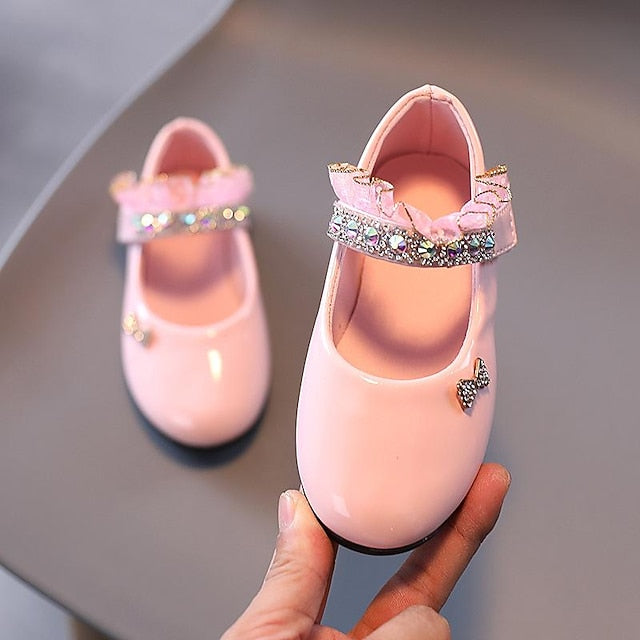 Mary Water Girls' Daily Jane PU Dress Lolita Flats Shoes