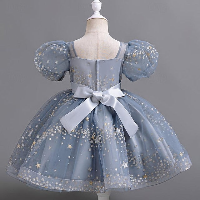Flower Floral Kids Sequin Girl Party Dress Girls'
