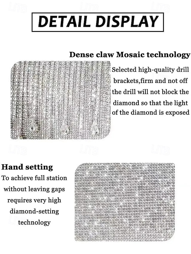 Evening Elegant with Women's Silver Chain Crystal Handbag