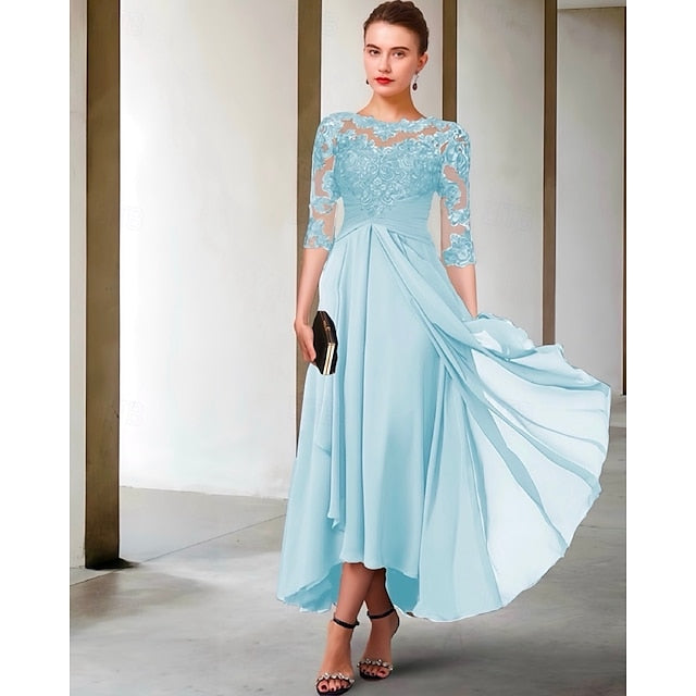 A-Line of Bride Plus Elegant Size Guest the Mother Dress Wedding