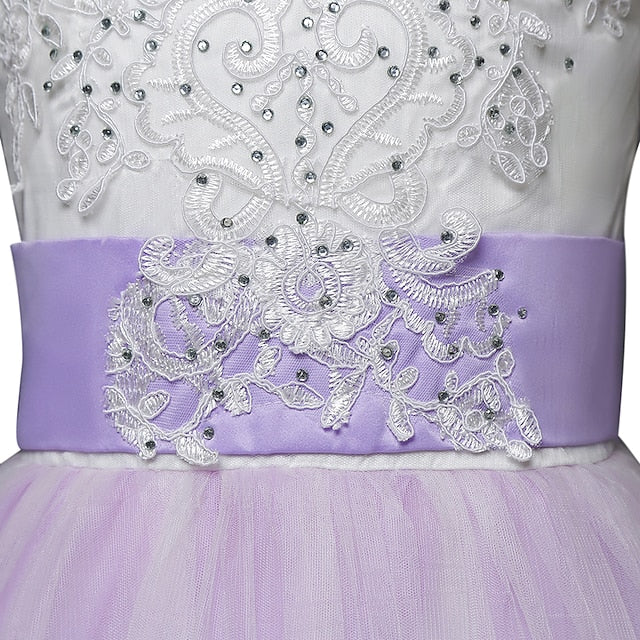 Kids Flower Girl Girls' Sleeveless Dress Wedding