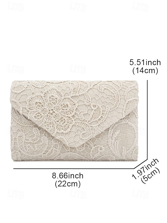 Lace Chain Women's Clutch Bag Evening Strap with