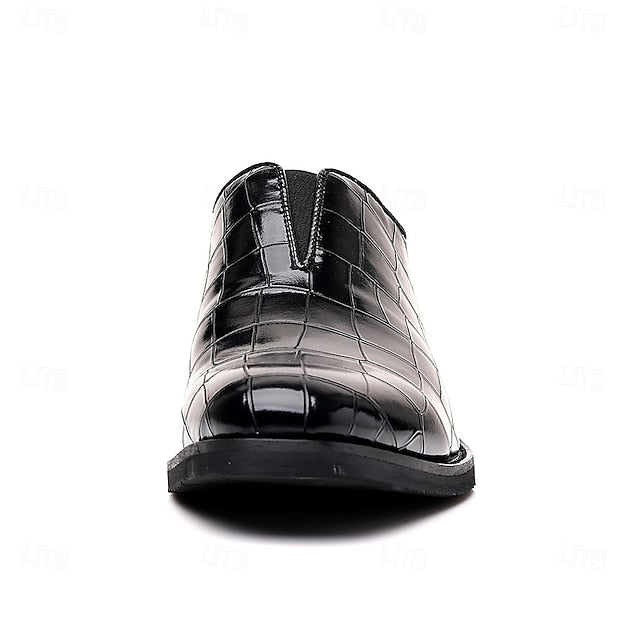 Shoes Slip-On – Crocodile Burgundy Men's Dress Pattern