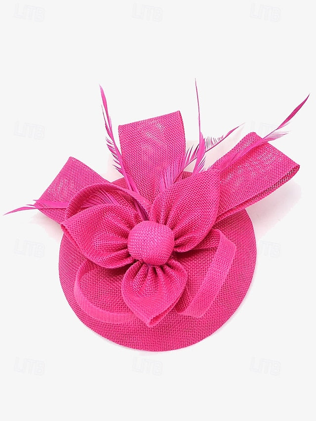 and Feather with Green Hat Fascinator Accents Women's Bow