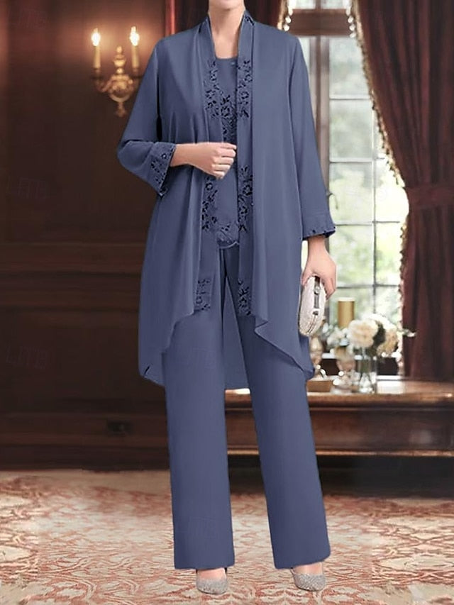 3 of Mother Dress Piece Bride the Pantsuit Elegant