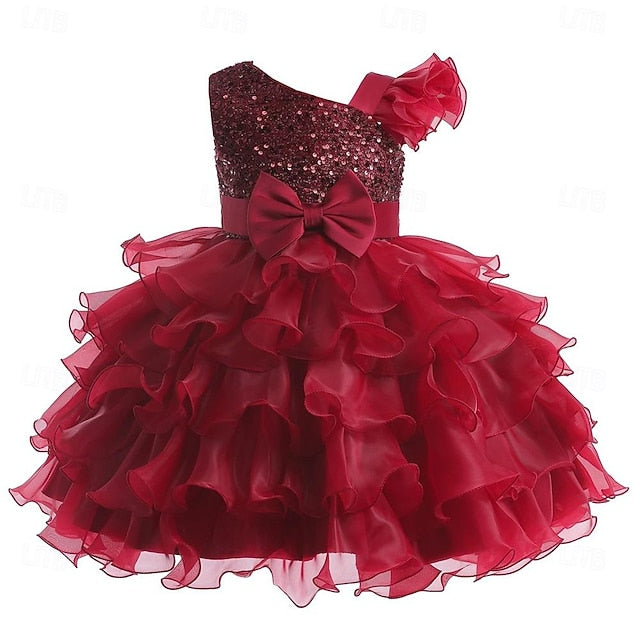 Party Pageant Ball Wedding Kids Girls Dress Flower Gown Ruffle