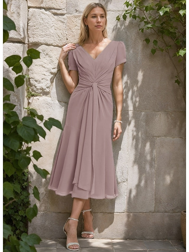 Bride Formal A-Line Wedding of Elegant Mother Dress Guest the