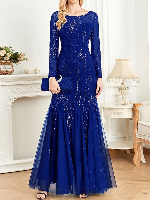 Neck Party of Dress the Mother Elegant Crew Floor Bride
