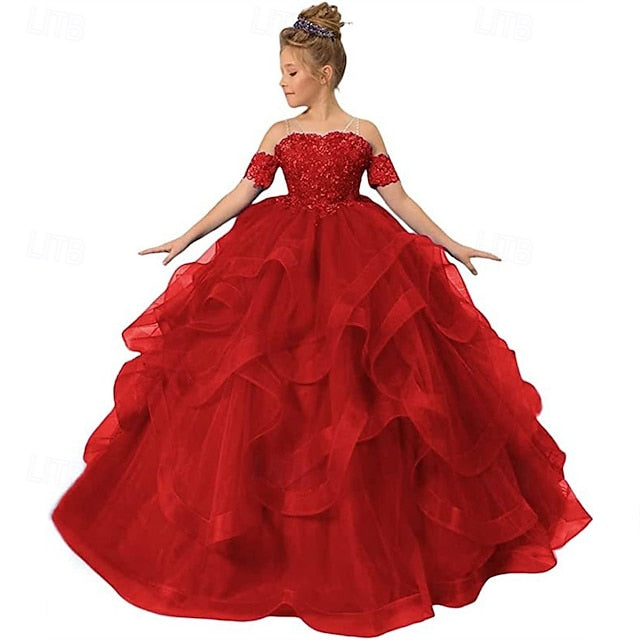 Girls' Princess Flower Dress Kid's Girl