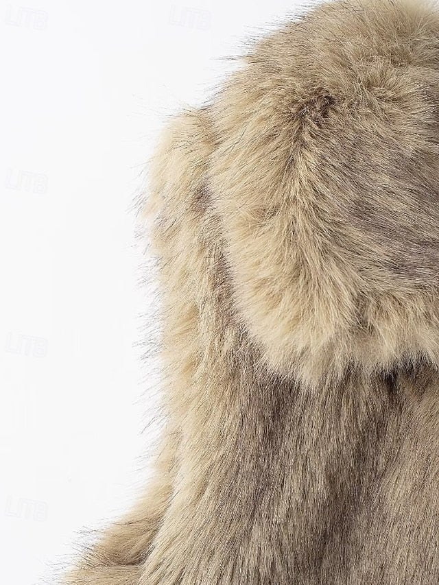 Furs Coat Fur Faux Vest Comfortable Leathers Women's