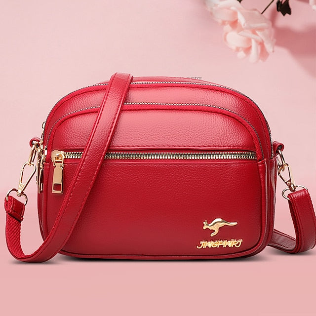 Ledertasche Dome Crossbody Schultertasche PU Damen