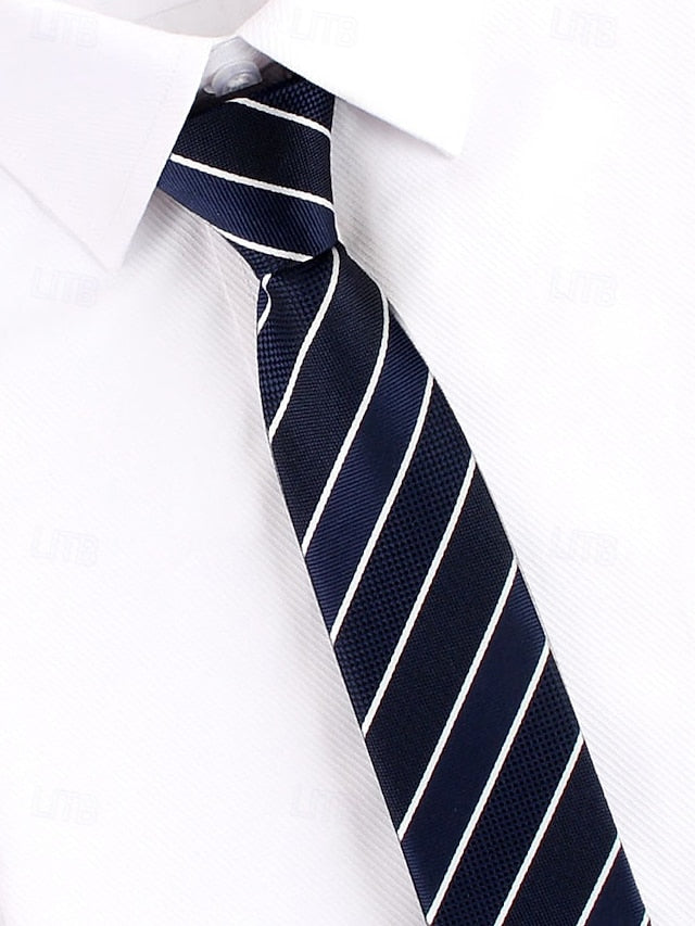 and Stripes Classic Men's Narrow Zip - Ties Pre-Tied
