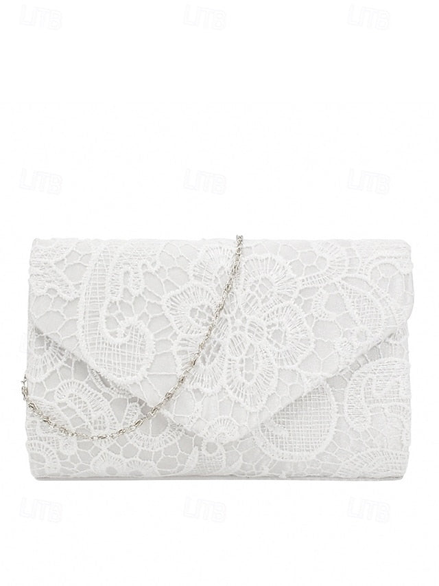 Lace Chain Women's Clutch Bag Evening Strap with