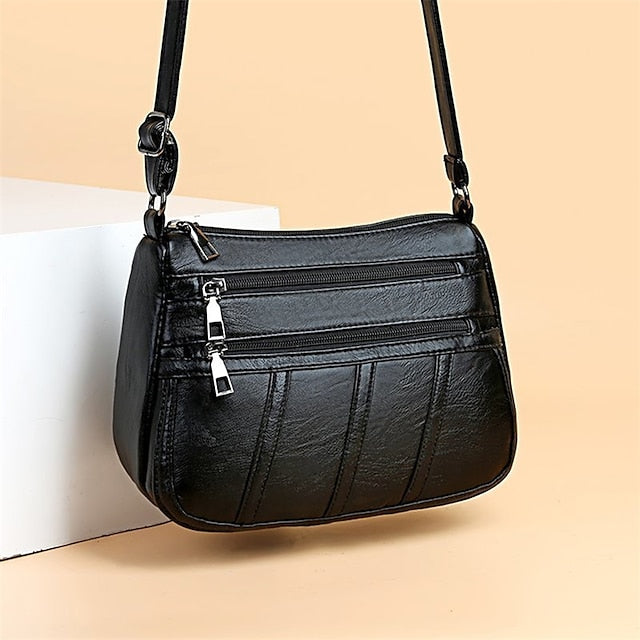 Crossbody Black Stylish Women's Bag – Faux Leather