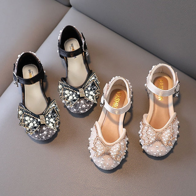 Flats PU Dress Lolita Glitters Girls' Shoes Daily Rubber