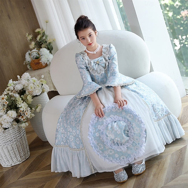 Vintage Flower Gothic Dress Masquerade Inspired Rococo Girl