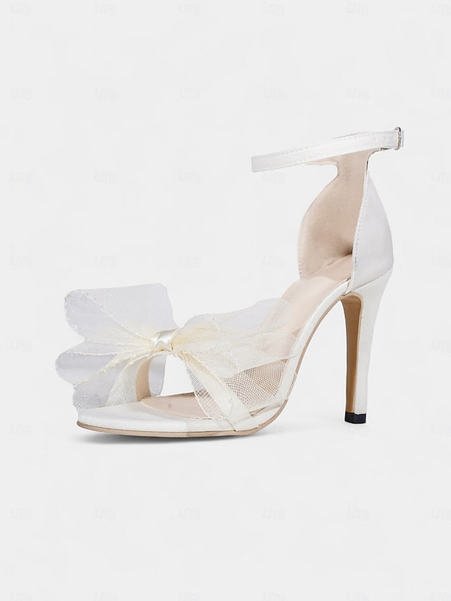 Stiletto Women's Bow Elegant Hot High Heel - Pink Sandals