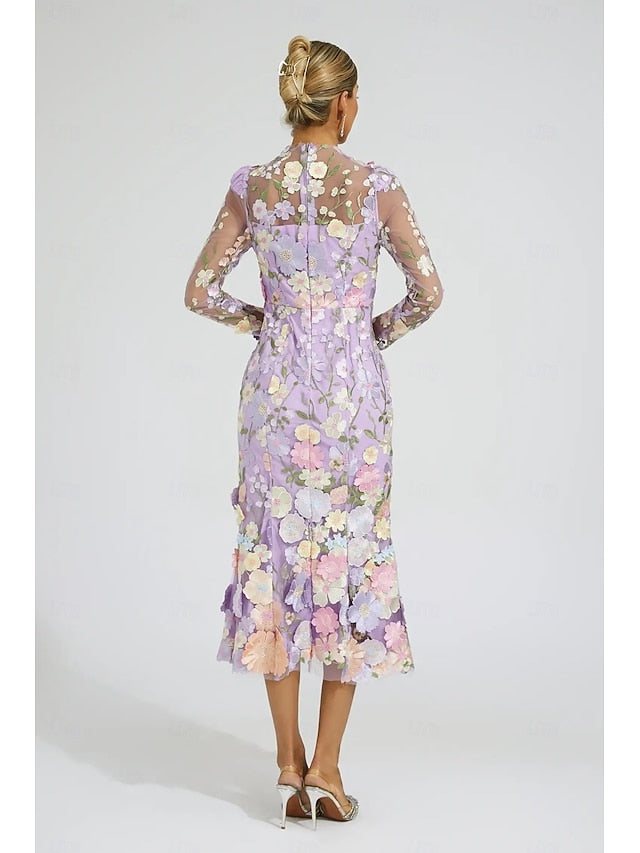 Floral of Dress A-Line Bride the Mother Embroidered