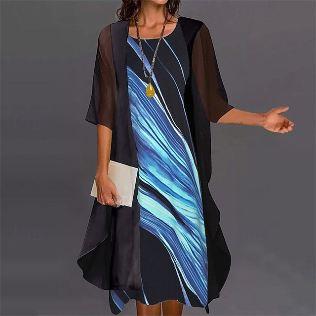 Women's Fashion Streetwear Skirt Sets Half Sleeve Crew Neck