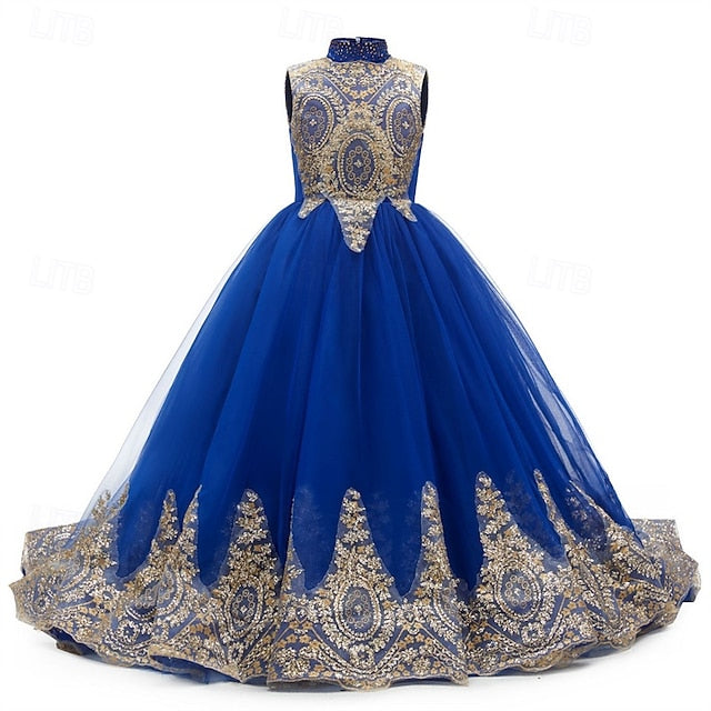 Kid's Dress Evening Flower Gown Girl Formal Girls'