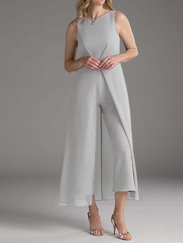 Guest Bride Mother Wedding of Simple the Jumpsuit Elegant