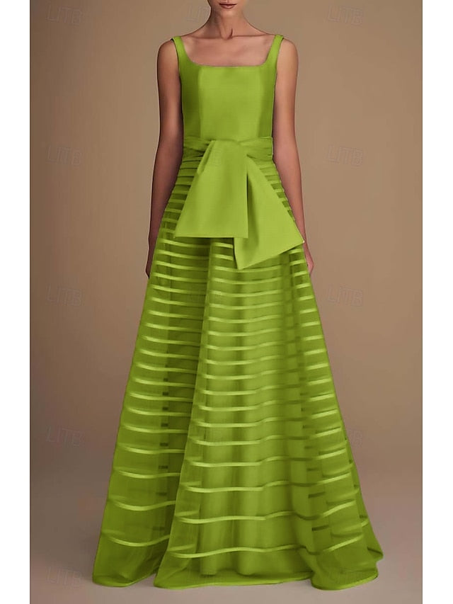 Elegant Performance Evening A-Line Formal Gown Dress Floor