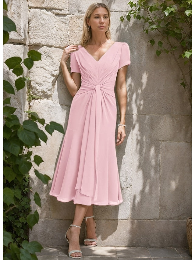 Bride Formal A-Line Wedding of Elegant Mother Dress Guest the
