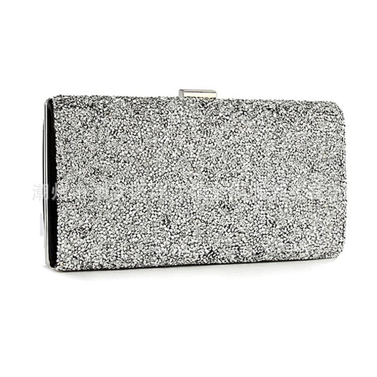 Women's Clutch Glitter Silver