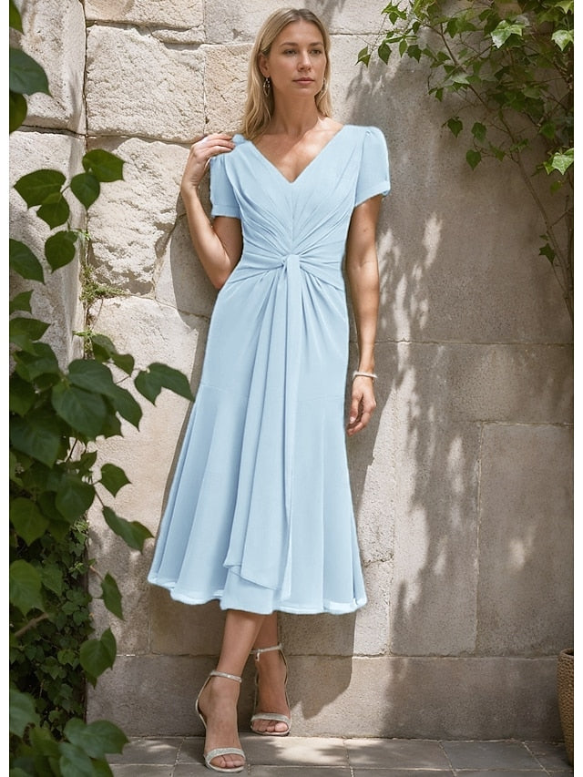 Bride Formal A-Line Wedding of Elegant Mother Dress Guest the