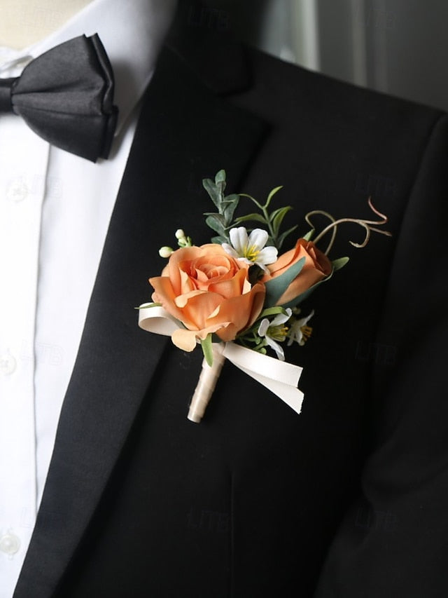 Wedding Corsage and Boutonniere Artificial Elegant – Wrist