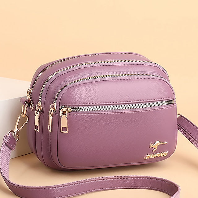 Ledertasche Dome Crossbody Schultertasche PU Damen