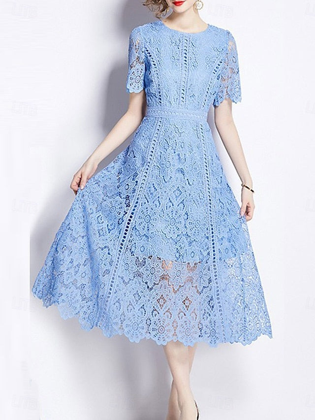 Bride Dress Neck the Mother Crew Length Tea of Elegant