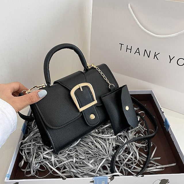 Durable PU Handbag Leather Women's Crossbody Bag Daily