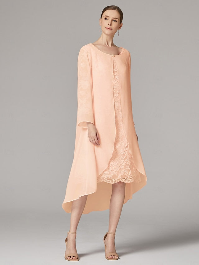 A-Line the Dress Bride Beach Suit Mother Two of Piece Wedding