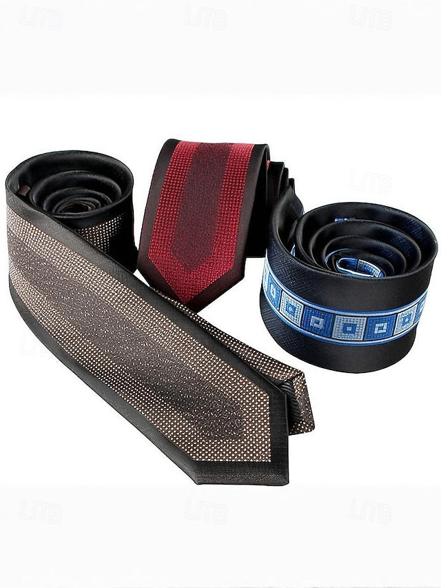 with Classic Necktie Men's Polyester Pattern