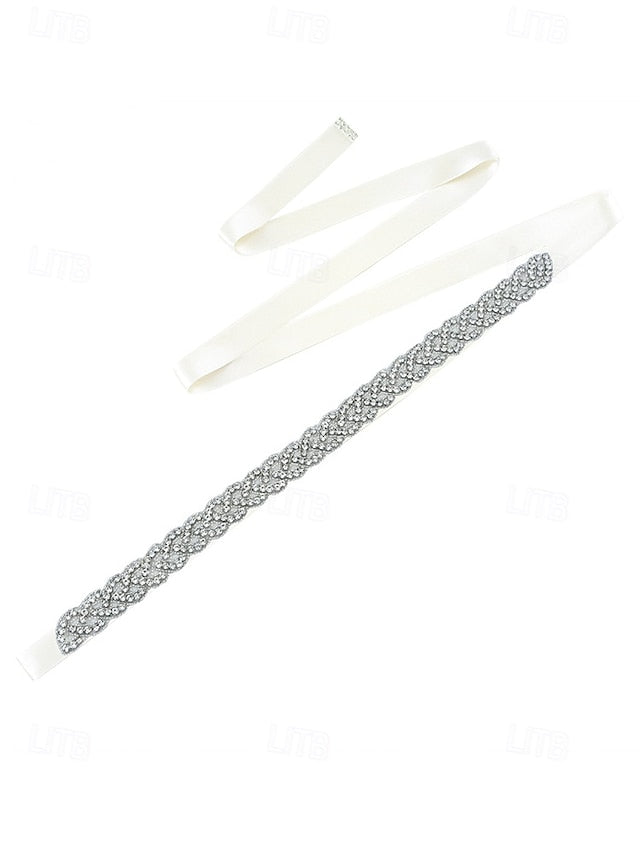 Bridal Dress Crystal Elegant Waistband – Rhinestone Wedding