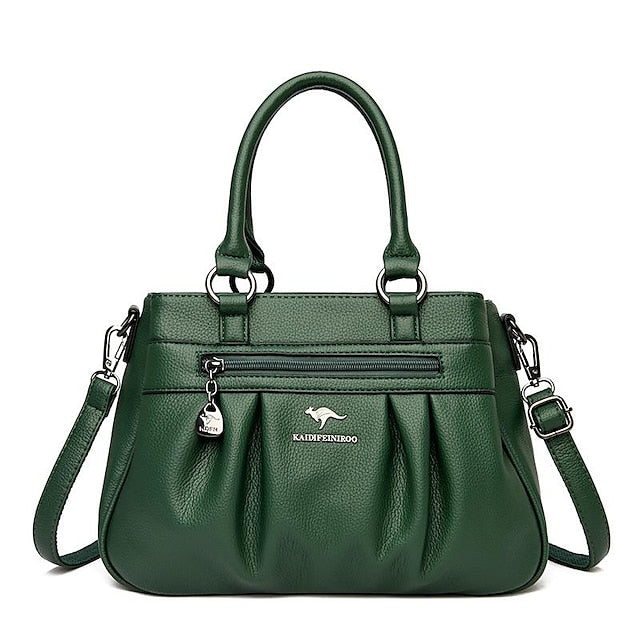 PU Women's Leather Daily Handbag Holiday Boston Bag Zipper