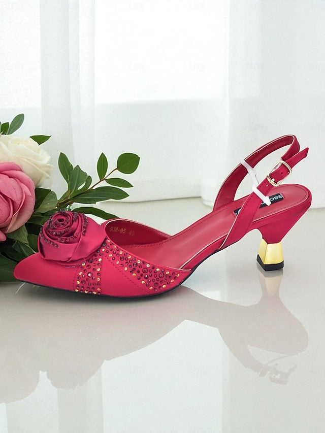 and Clutch - Gold Heels Set Matching Slingback Women's